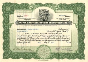 Duplex Motion Picture Industries Inc.